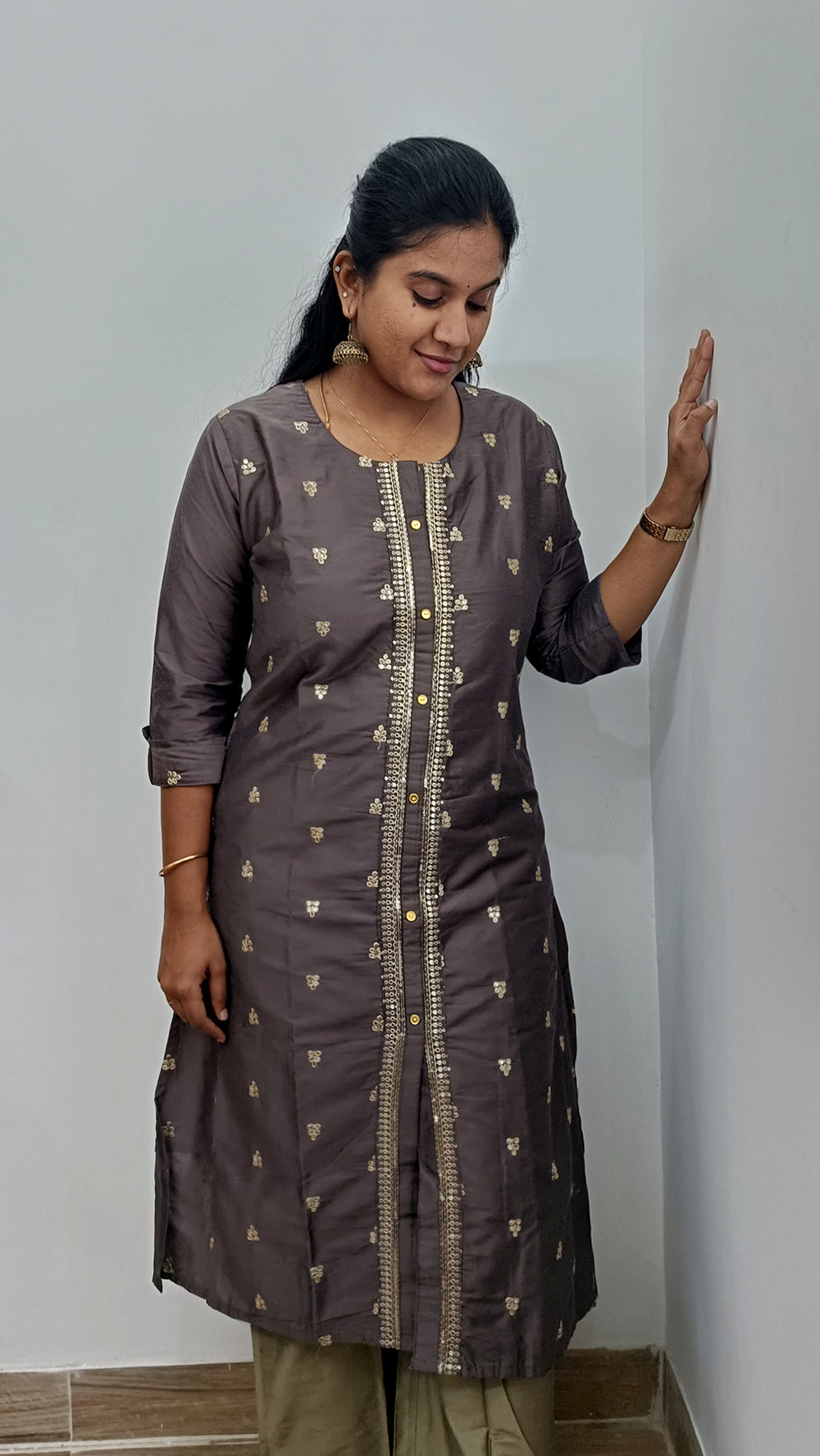 Ethnic Straight Cut Co-ord Set